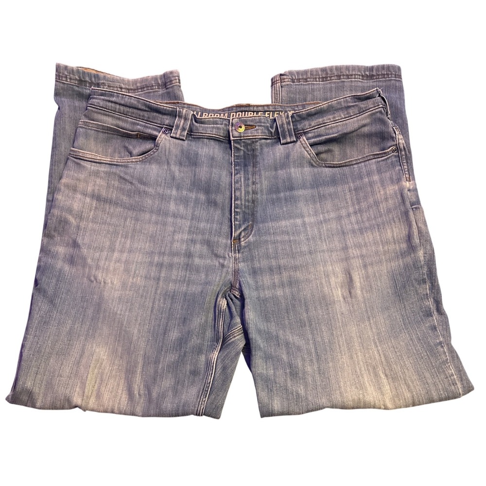 Duluth Trading Co Ballroom Double Flex Jeans Stretch Blue Denim 40x32